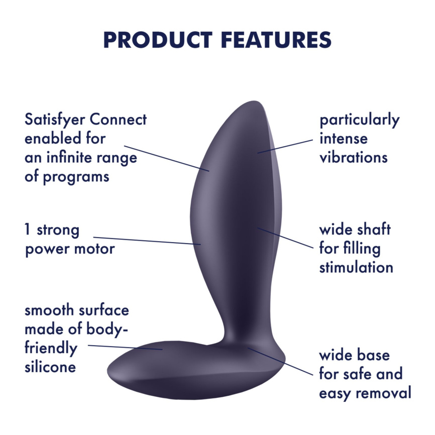 Анальна смарт-пробка з вібрацією Satisfyer Power Plug, дуже потужна фото 6