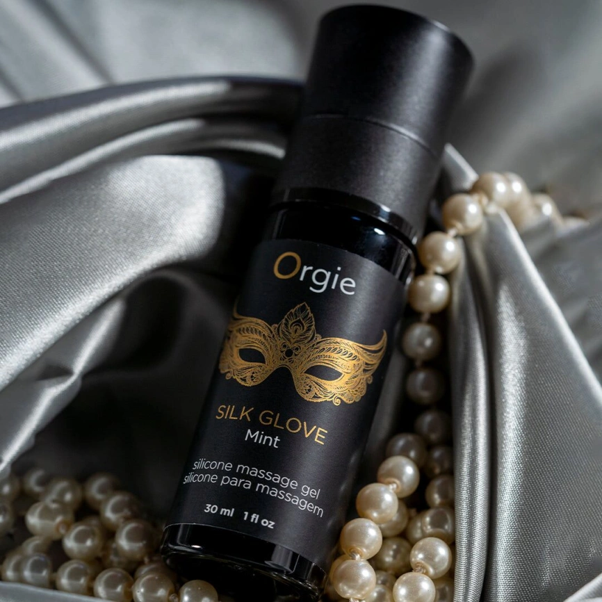 Набор для жемчужного массажа Orgie – Pearls Lust Massage (30 мл), силиконовый гель, ожерелье фото 4