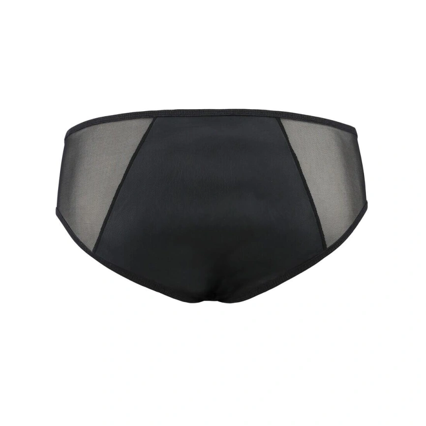 Мужские слипы на молнии Passion 042 SLIP TIMMY S/M Black, экокожа, сетка фото 12