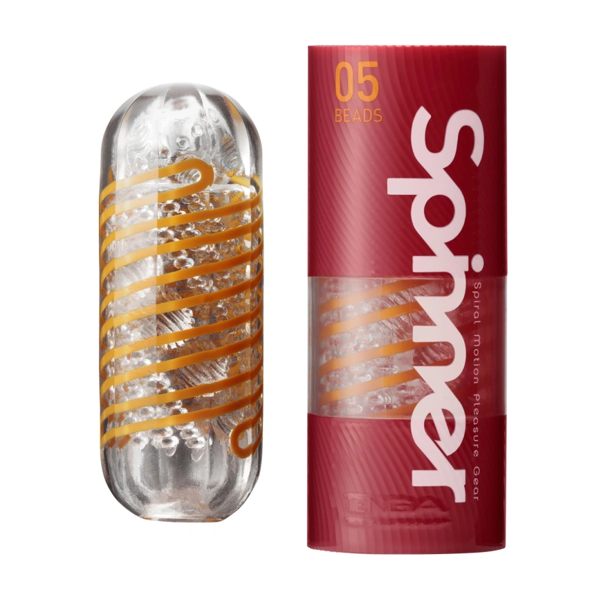 Мастурбатор Tenga Spinner 05 Beads с упругой стимулирующей спиралью внутри фото 3