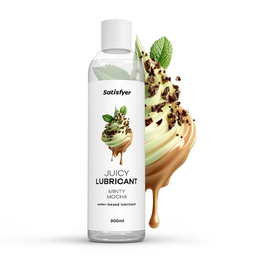 Лубрикант на водной основе Satisfyer Juicy Lubricant Minty Mocha water based 300 мл фото 3