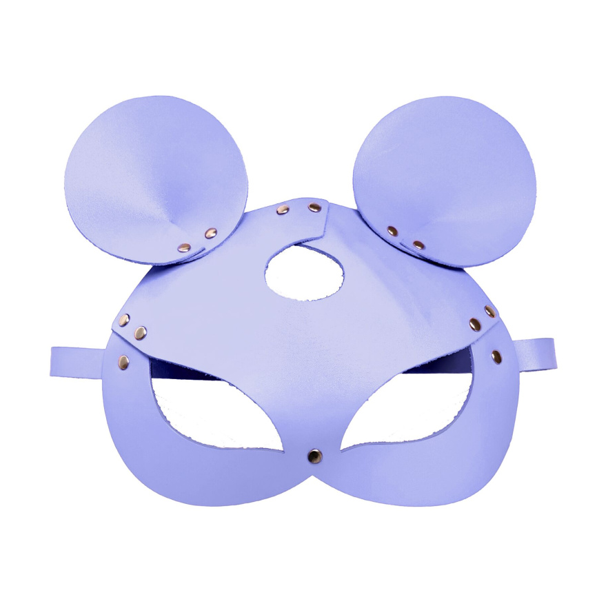 Шкіряна маска мишки Art of Sex - Mouse Mask, колір Лавандовий фото 3
