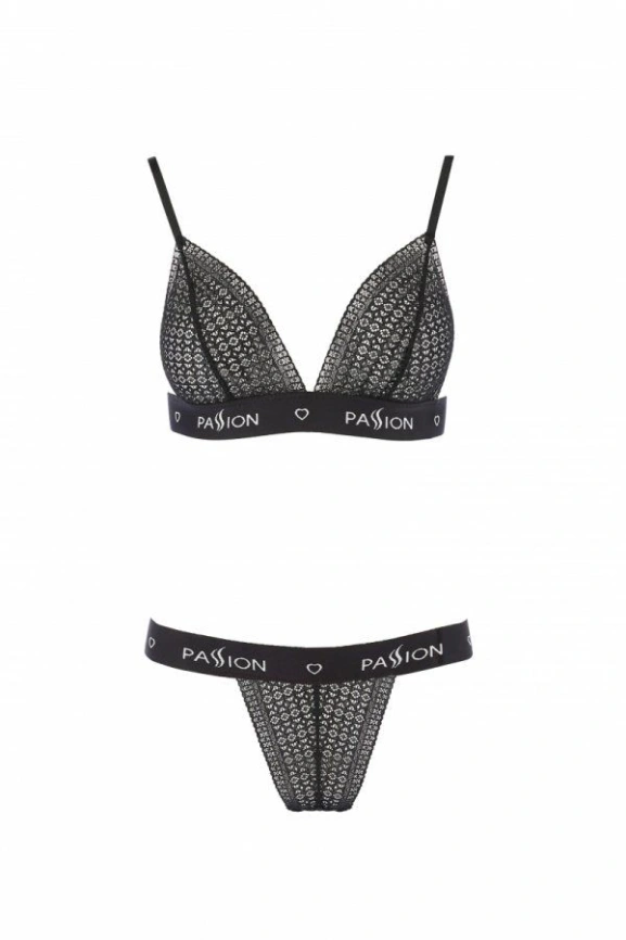 Комплект белья Passion Exclusive GLAMISS SET XXL/XXXL, black фото 3