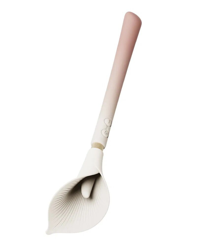 Розкішний вібромасажер Zalo – Calla Blossom Pink, двосторонній, 2 мотори фото 6