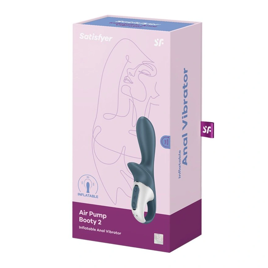 Анальный вибратор надувной Satisfyer Air Pump Booty 2 фото 5