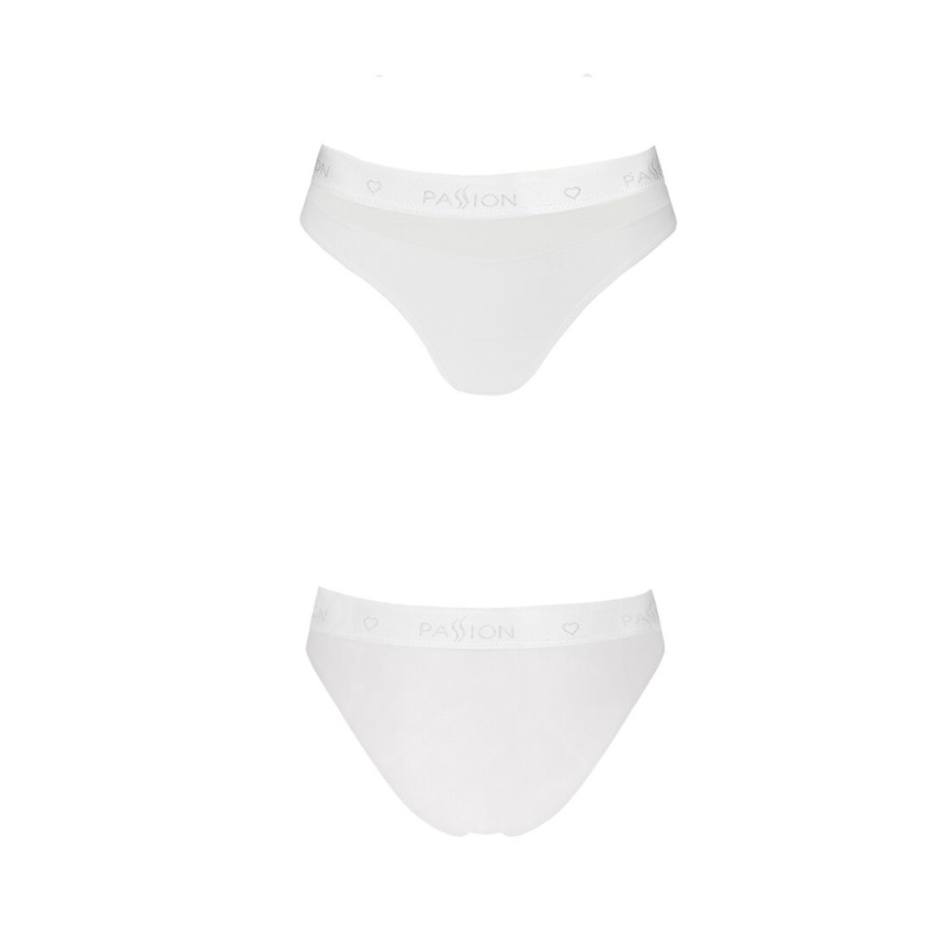 Трусики з прозорою вставкою Passion PS006 PANTIES L, white фото 4