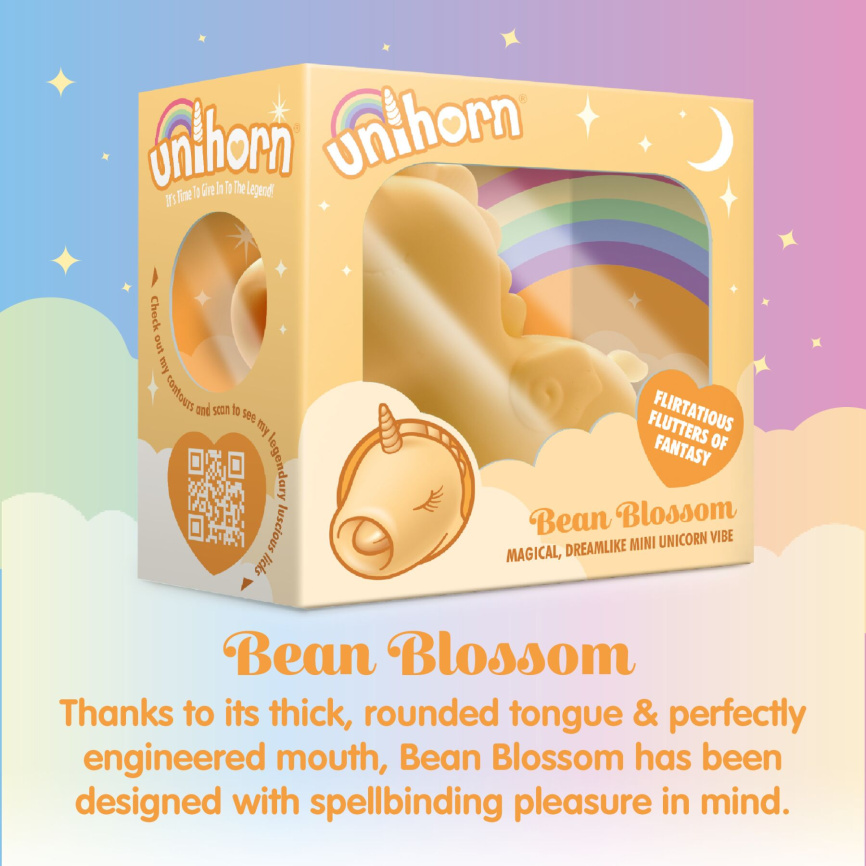 Вібратор-єдиноріжка Unihorn – Bean Blossom, пульсівний язичок фото 6
