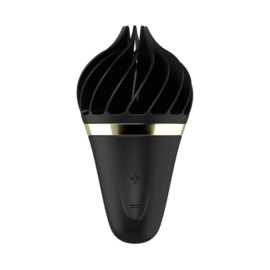 Мороженка-спиннатор Satisfyer Lay-On - Sweet Treat Black/Gold, 10 режимов работы, водонепроницаемый фото 1