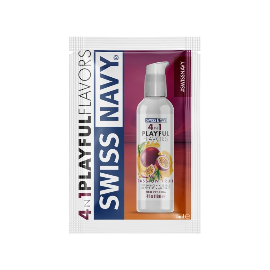 Пробник Swiss Navy  4 in 1 Wild Passion Fruit 5 мл фото 1