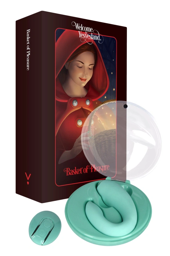 Вибратор для пар FairyGasm PleasureBerry green, зарядный кейс, пульт ДУ фото 8