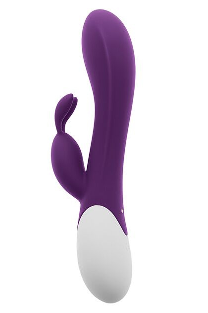 Вібратор-кролик S Pleasures Premium Corabi Rabbit, фіолетовий, вушка для клітора, 16 режимів, нагрів фото 2