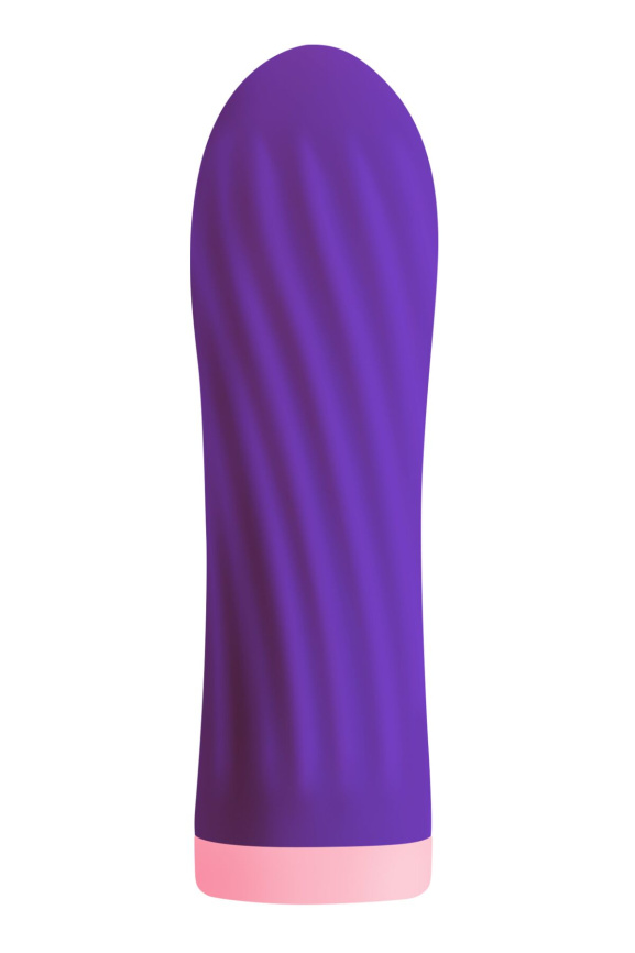 Віброкуля S Pleasures Bullets Twist & Shout Purple, фіолетова, ребриста поверхня, 10 режимів фото 1