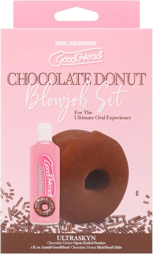 Набор для минета Doc Johnson GoodHead Chocolate Donut Blowjob Set (мятая упаковка!!!) фото 6