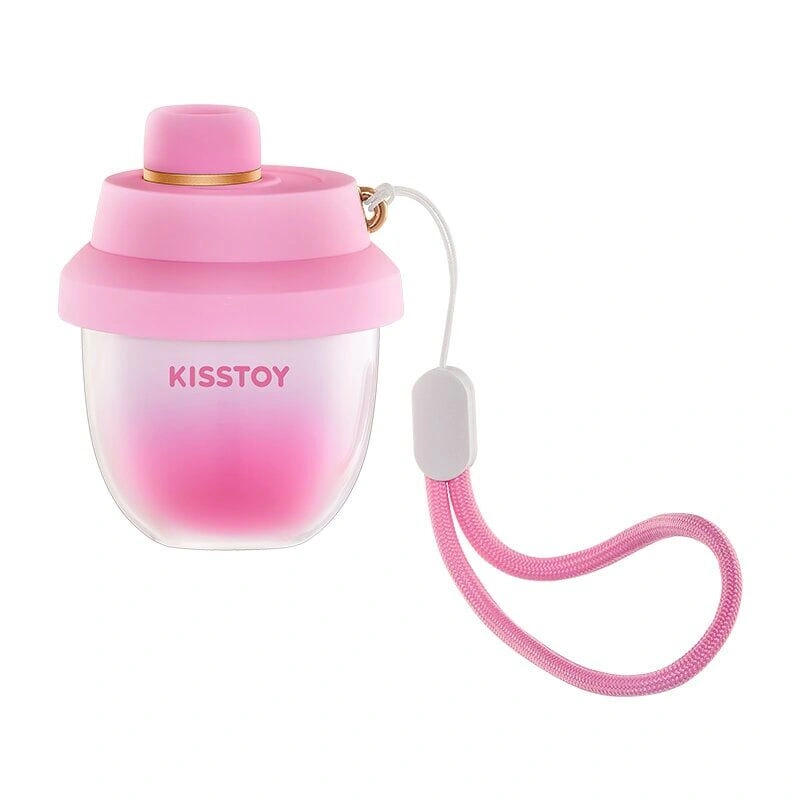 Вакуумный стимулятор-брелок KISSTOY Kiss Pods, 5 уровней интенсивности + Turbo-режим, 2 насадки фото 2