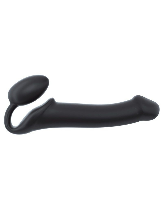 Безремінний страпон Strap-On-Me Black L, повністю регульований, діаметр 3,7 см фото 1