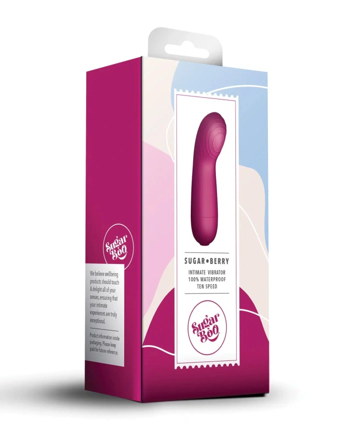 Мини-вибратор SugarBoo Sugar Berry, подходит для клитора и точки G, работа от батареек (в комплекте) фото 4