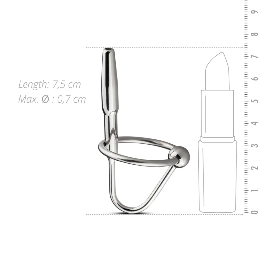 Уретральный стимулятор Sinner Gear Unbendable — Sperm Stopper Hollow Ring, 1 кольцо фото 4