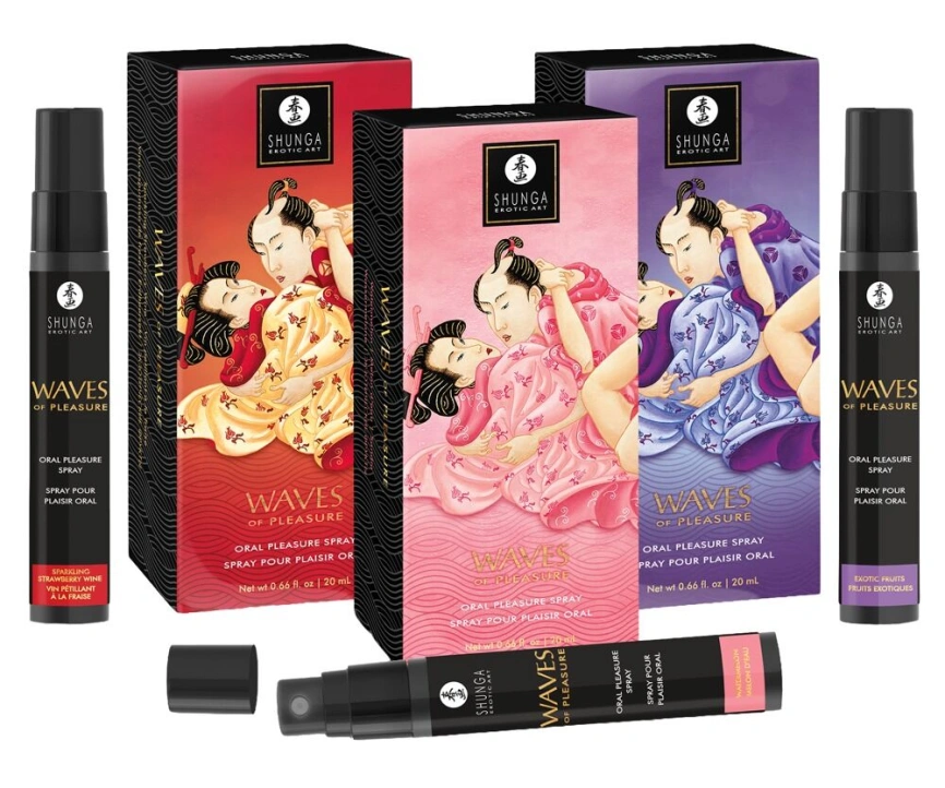 Спрей для усиления слюноотделения Shunga Waves of Pleasure Strawberry Sparkling Wine фото 6