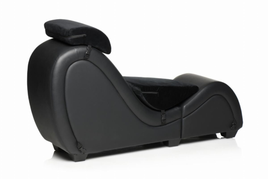 Секс-крісло з подушками Master Series Kinky Sex Lounge with Cushions - Black фото 3