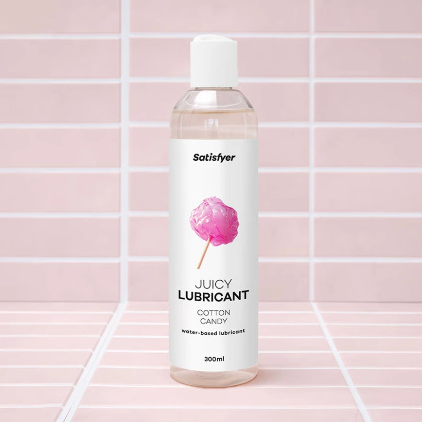 Лубрикант на водной основе Satisfyer Juicy Lubricant Cotton Candy water based 300 мл фото 9