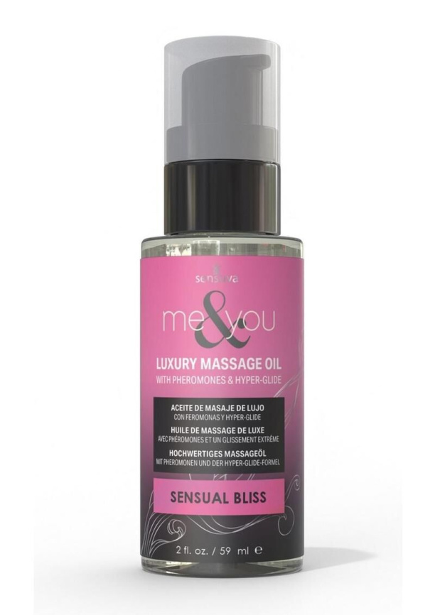 Масажна олія Sensuva Me&You - Sensual Bliss (Pink Grapefruit & Vanilla Bean) 59 мл фото 1