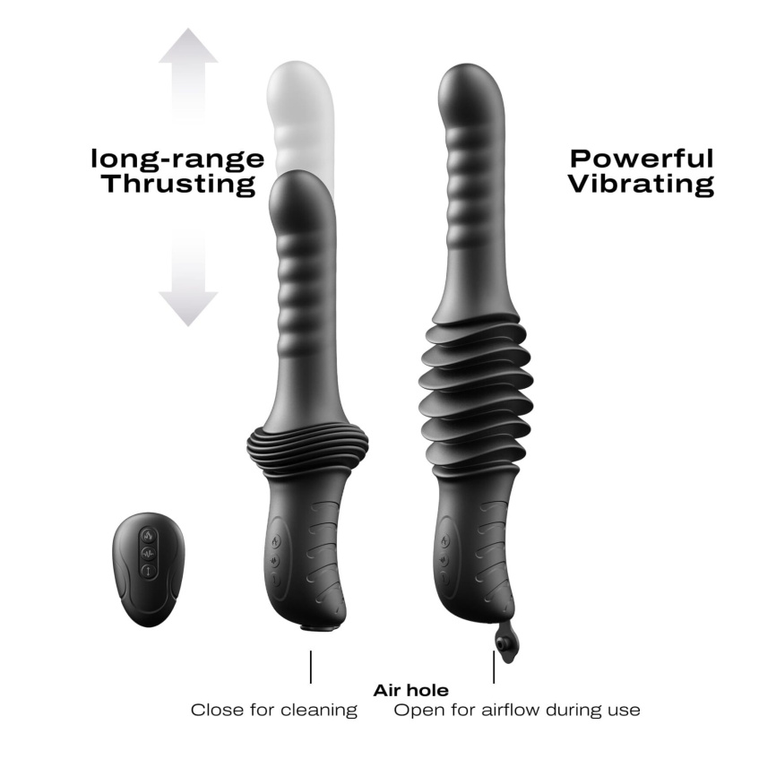 Пульсатор з вібрацією Dorcel Deep Orgasm, 2 незалежні мотори, підігрів до 41 °C, пульт ДК фото 5