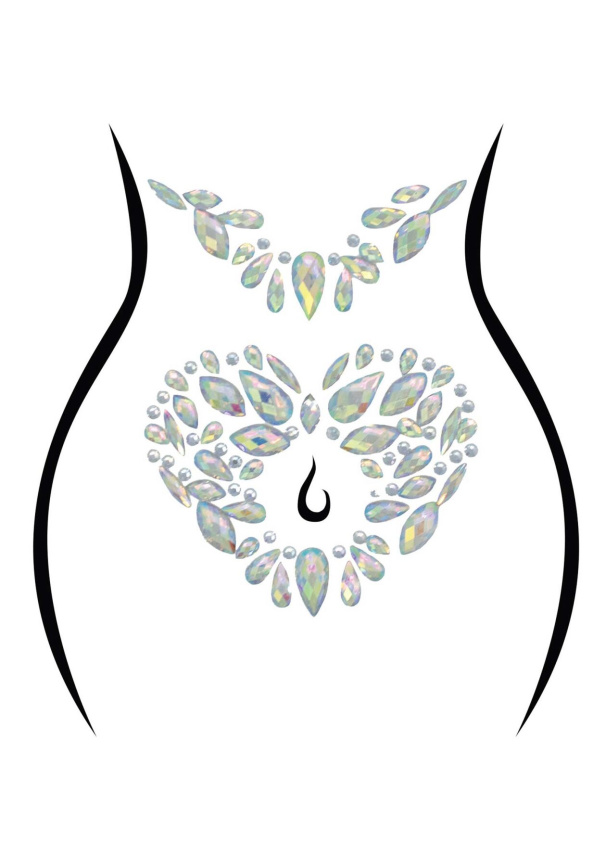 Стрази-прикраси для тіла Leg Avenue Novalie body jewels sticker, наліпки фото 1