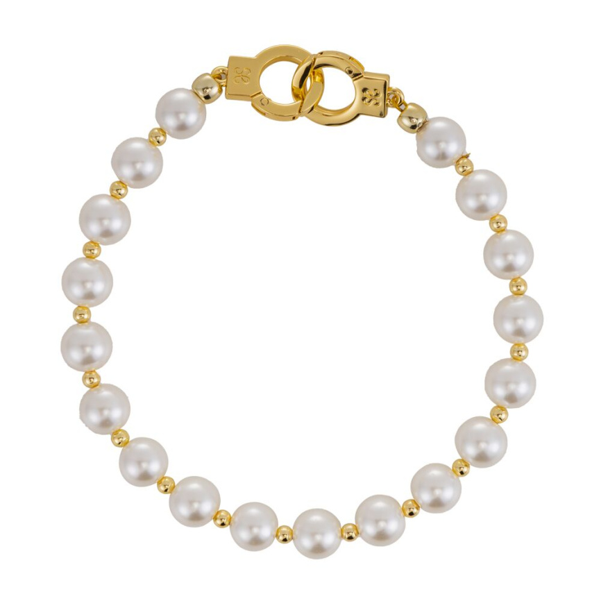 Перлинні наручники та поножі LOCKINK Pearl Handcuffs & Anklecuffs фото 5