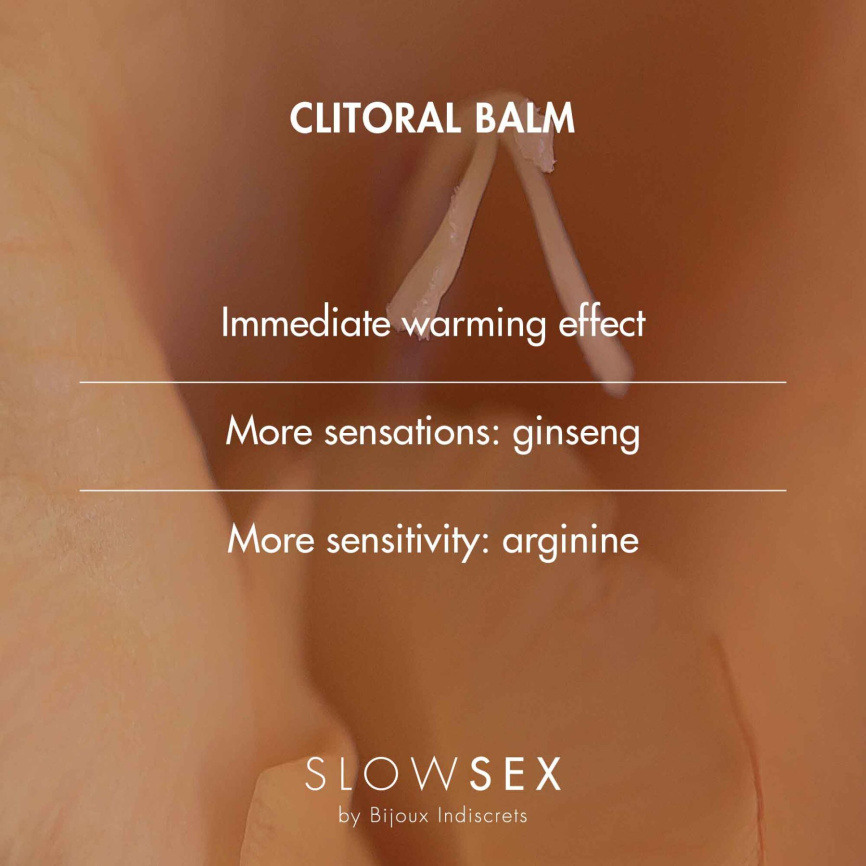 Розігрівальний бальзам для клітора Bijoux Indiscrets Slow Sex Clitoral balm фото 4