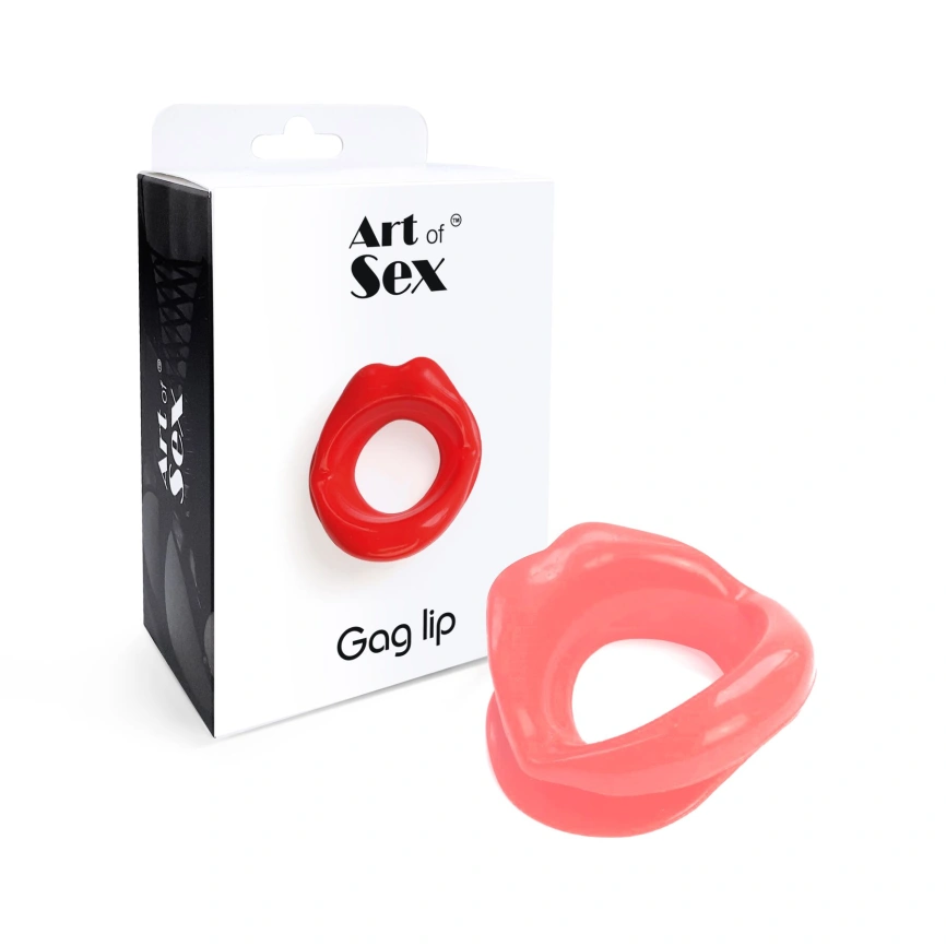Кляп-расширитель в форме губ Art of Sex – Gag lip, розовый фото 3