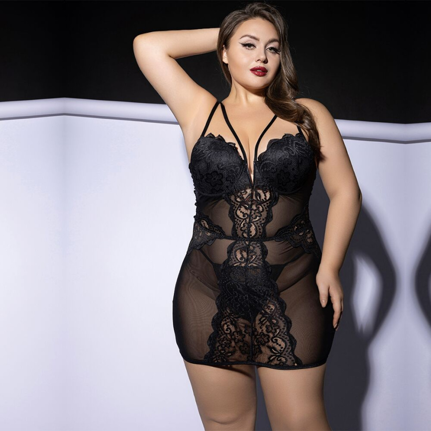 Сукня JSY P61150 Black Plus Size фото 5
