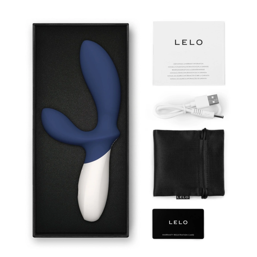 Массажер простаты LELO Loki Wave 2 Base Blue, 2 мотора, манящее движение + вибрация фото 4