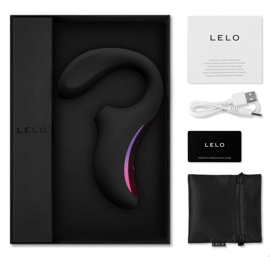 Кліторально-вагінальний звуковий стимулятор LELO Enigma Black фото 9