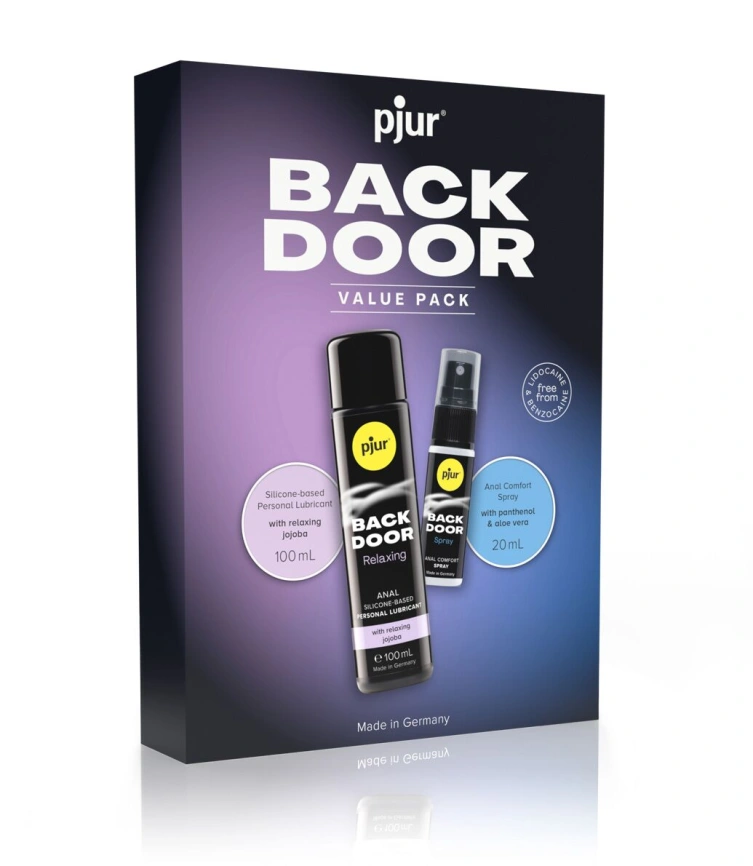 Подарочный набор pjur BACK DOOR Value Pack: силиконовая смазка 100 мл и расслабляющий спрей 20 мл фото 1