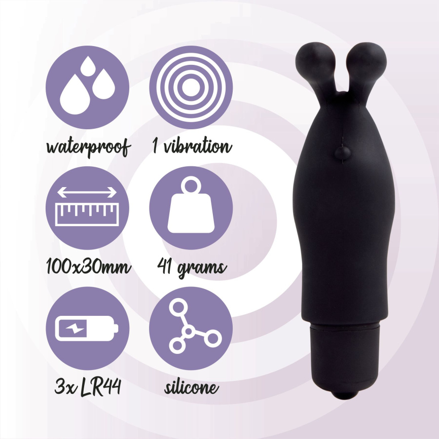 Вібратор на палець FeelzToys Magic Finger Vibrator Black фото 5
