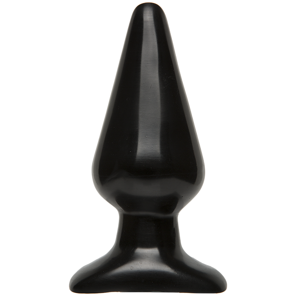 Анальна пробка Doc Johnson Smooth Classic Large - Black, макс. діаметр 5,7 см фото 1