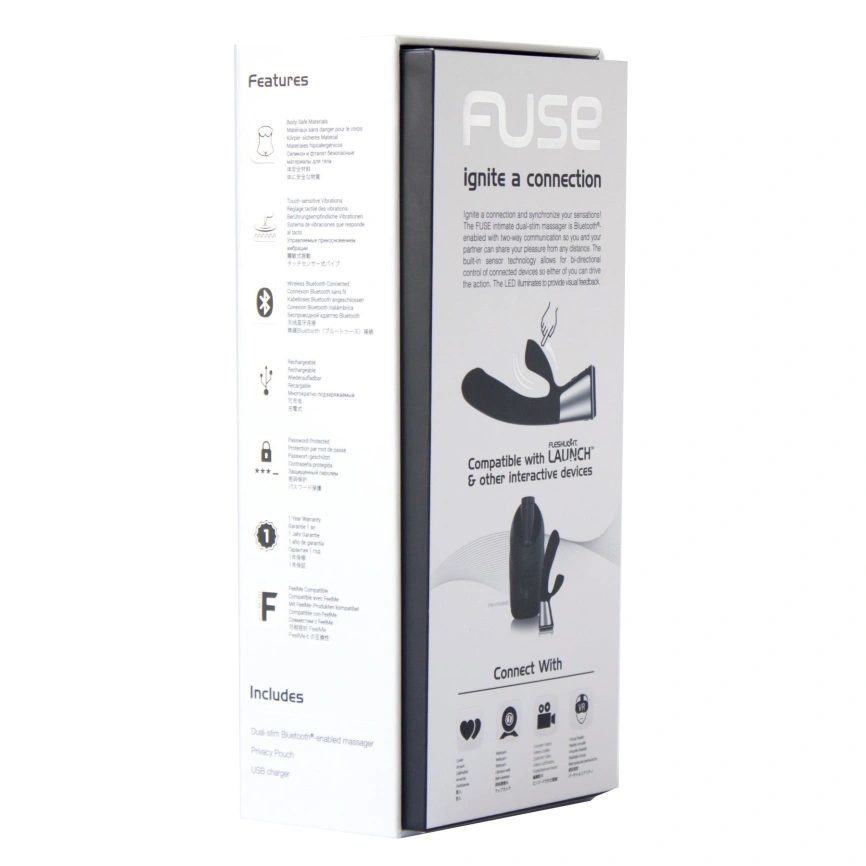 Интерактивный вибратор-кролик Ohmibod Fuse for Kiiroo Black фото 5