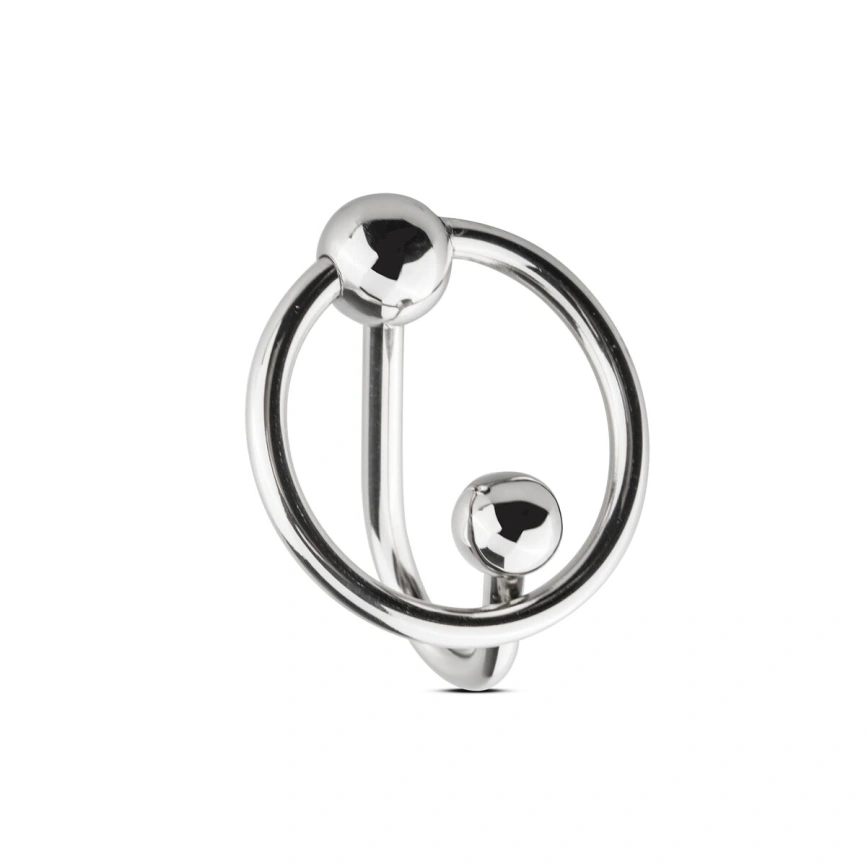 Уретральная вставка с кольцом Sinner Gear Unbendable — Sperm Stopper Solid, диаметр кольца 2,6 см фото 4