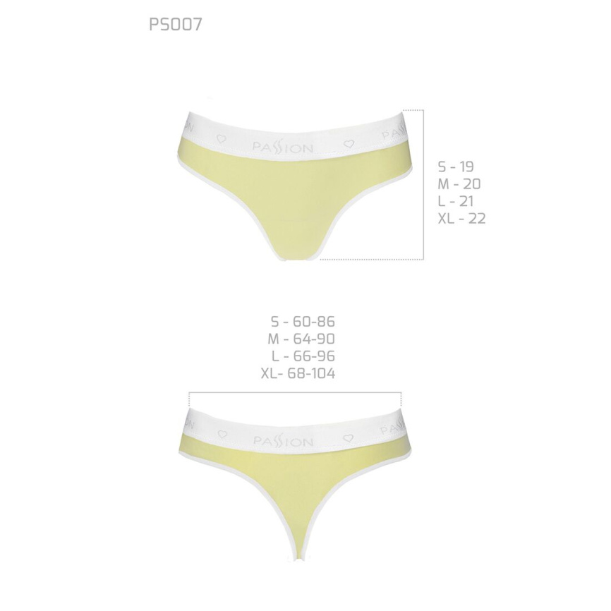 Спортивні трусики-стрінги Passion PS007 PANTIES XL, yellow фото 5