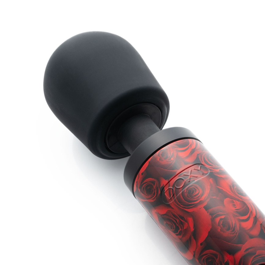 Вібромасажер DOXY Original ROSE PATTERN, дуже потужний, живлення 220В, пульсівні вібрації фото 3