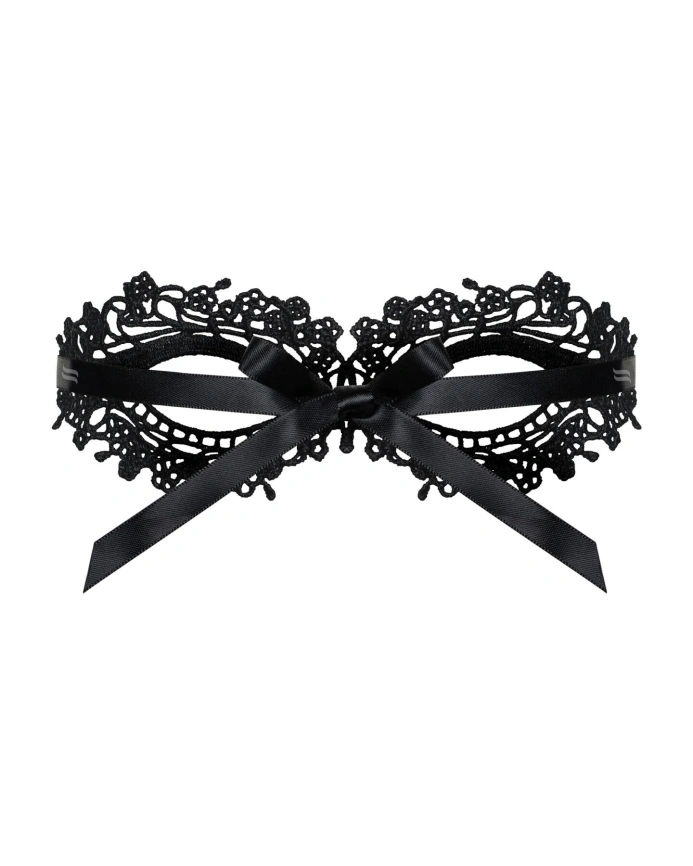 Кружевная маска Obsessive A710 mask, единый размер, черная фото 3