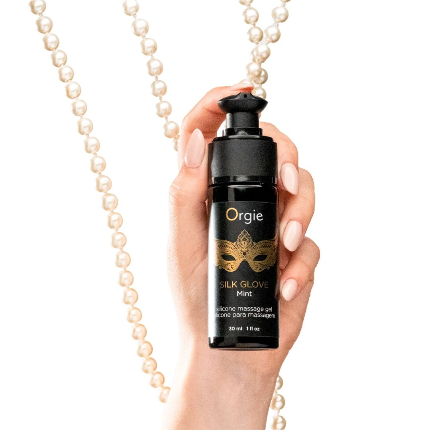 Набор для жемчужного массажа Orgie – Pearls Lust Massage (30 мл), силиконовый гель, ожерелье фото 2