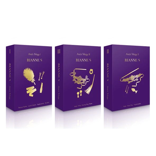 Романтический подарочный набор RIANNE S Ana's Trilogy Set II: пробка 2,7 см, лассо для сосков, маска фото 9