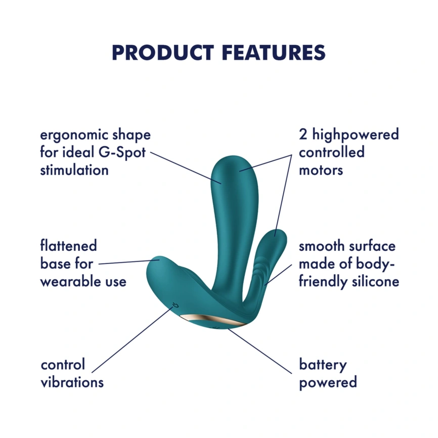 Двойной вибратор в трусики Satisfyer Top Secret+ Battery Series фото 6