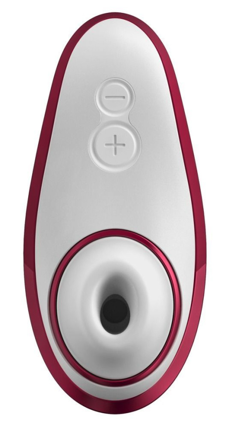 Вакуумний кліторальний стимулятор Womanizer Liberty Red, магнітна кришка, 2 насадки фото 2