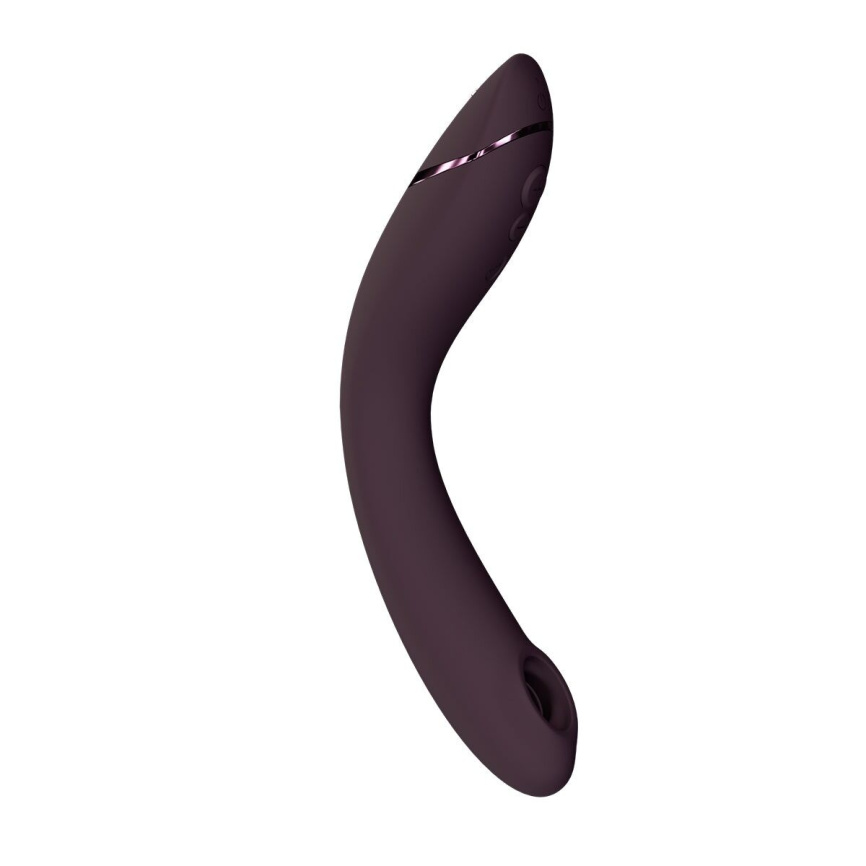 Вакуумний стимулятор для точки G та клітора з вібрацією Womanizer OG Aubergine, 12 рівнів, 3 режими фото 1