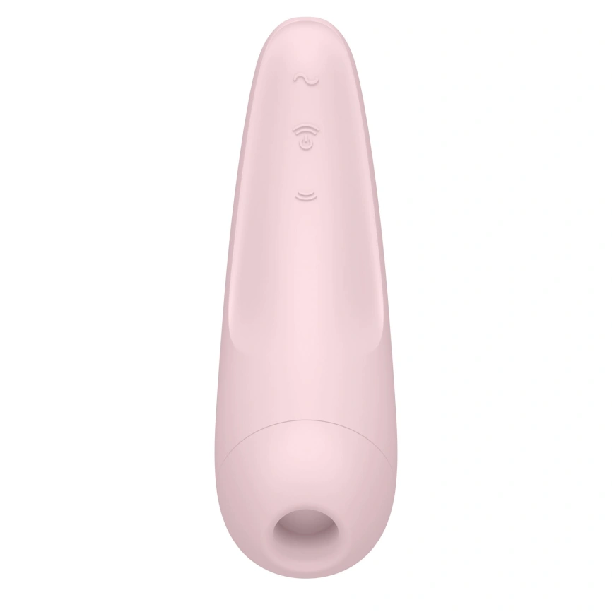 Вакуумный клиторальный стимулятор Satisfyer Curvy 2+ Pink с управлением через интернет фото 4