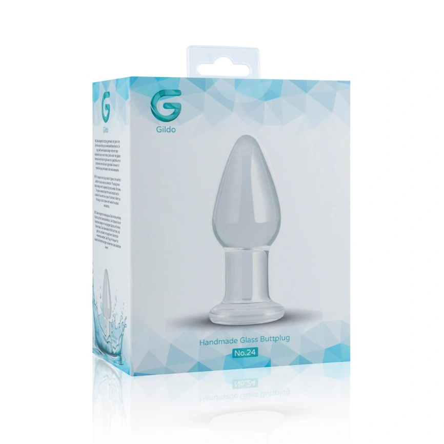 Стеклянная анальная пробка Gildo Glass Buttplug No. 24 фото 4