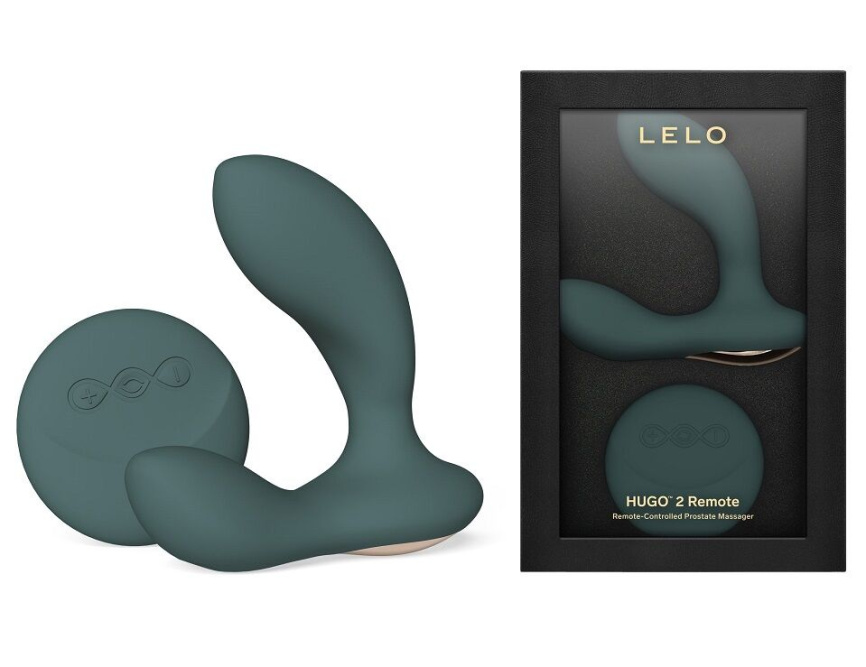 Масажер простати LELO Hugo 2 Remote Green, 2 мотори, дуже потужний, пульт ДК фото 2