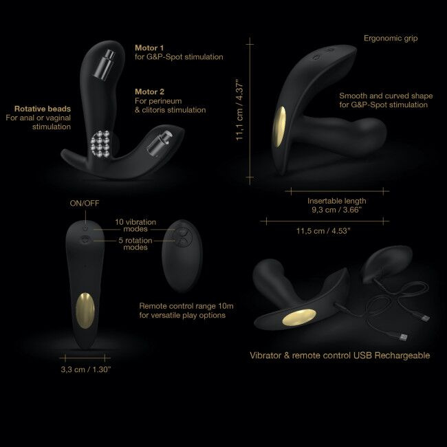 Універсальний вібратор з перлинним масажем Dorcel TWIST DELIGHT фото 12